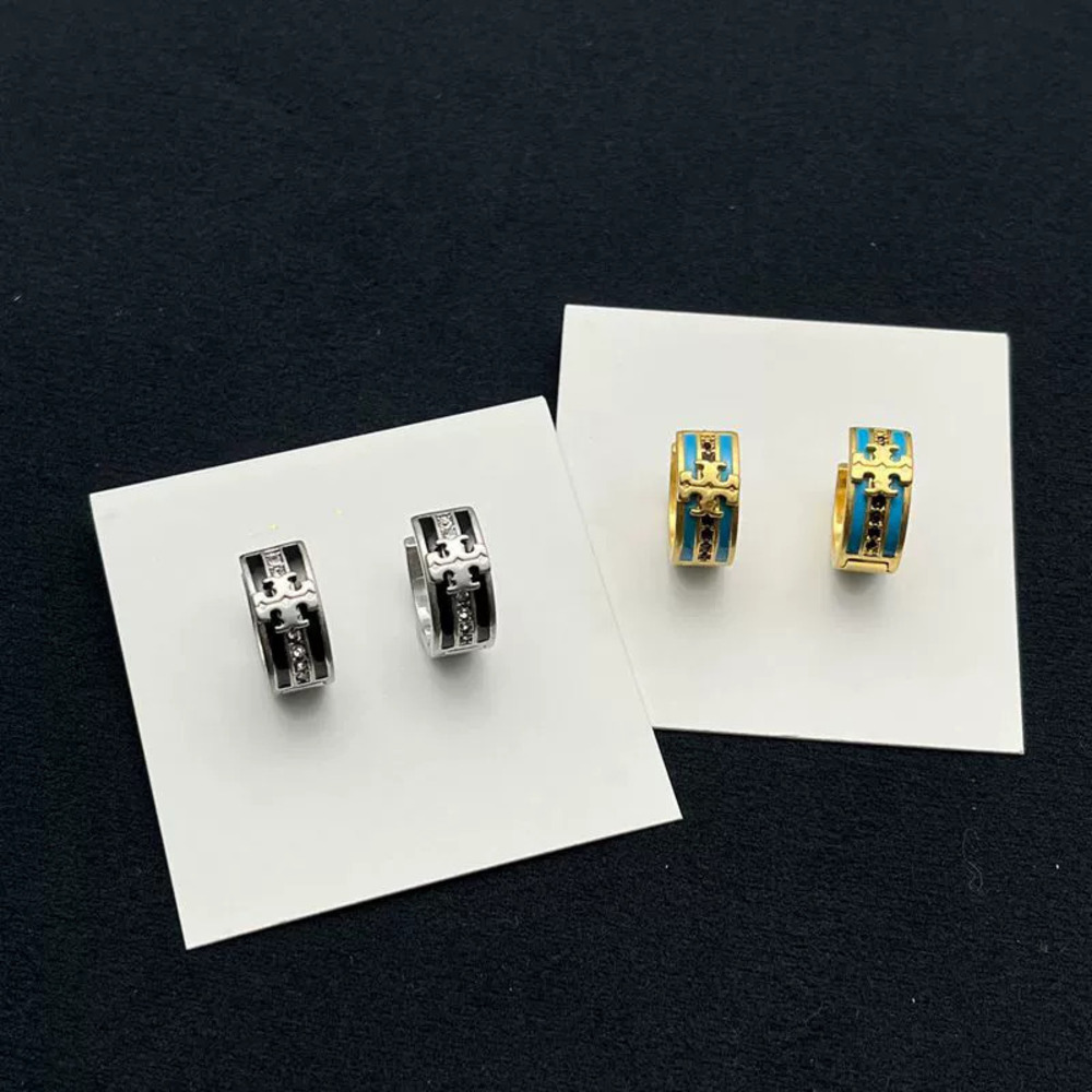 Tory Burch Enamel Painted Earrings